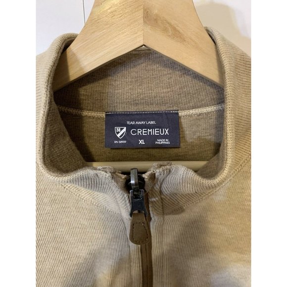Daniel Cremieux Sweater Tan Men’s Sz XL 1/4 ZIP Soft - Picture 2 of 8